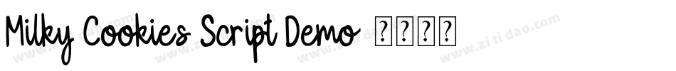 Milky Cookies Script Demo字体转换
